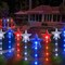 Upgraded 9-Pack Solar 4th of July Decorations Outdoor Stake Lights,Solar Red White and Blue Star Lights for 4th of July Decor,Waterproof Outside Patriotic Lights for Memorial Day Garden Yard Lawn